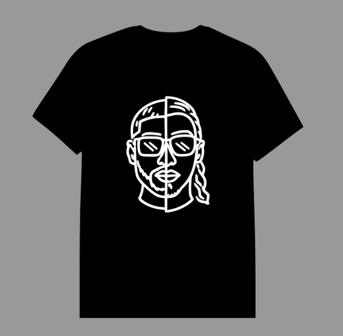 T-shirt Visage Lunettes